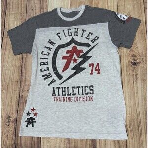 American Fighter Athletics Training Division 1974 74 Men’s Size Large L Gray